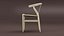 Sedia Wishbone di Hans J. Wegner [Low Poly]