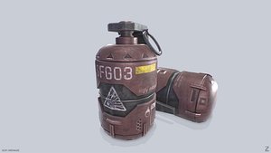 Scifi grenade model