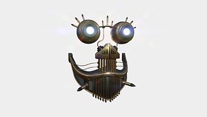 3D Steampunk Mask A06 Bronze - SciFi Character Design