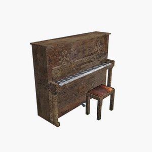 Western Saloon Piano LP 3D model