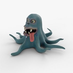 3D model virus monster