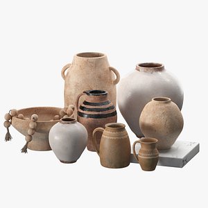Solis Terracota Vases 3D model