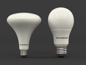 3D model led light bulbs