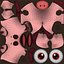 3D model cartoon pig animation