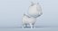 3D model cartoon pig animation