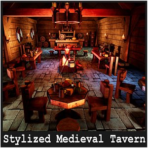3D Stylized Tavern  51 Assets