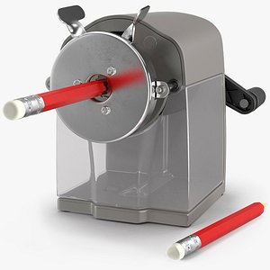 Crank Pencil Sharpener with Pencils