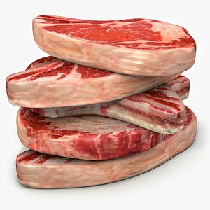 3d c4d beef rib roasts steaks