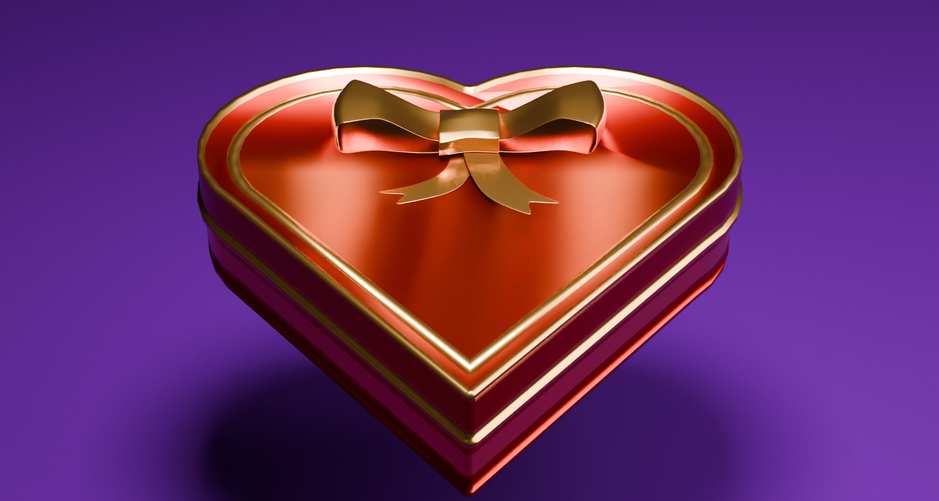 3D Model Valentine Day Gift Box - TurboSquid 2351422