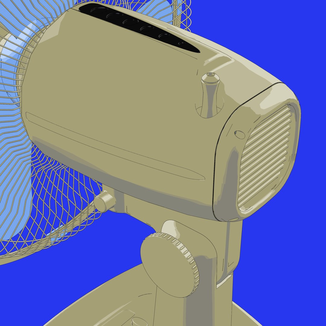 3d oscillating fan model