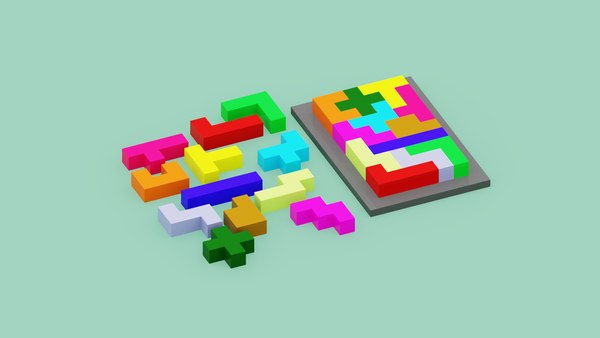3D Pentomino Puzzle - TurboSquid 1863060