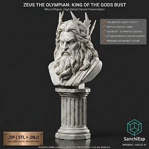 Zeus the Olympian King 3D model