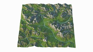 Dolomiti summer large scale terrain
