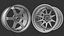 wheels tires caliper 3D model