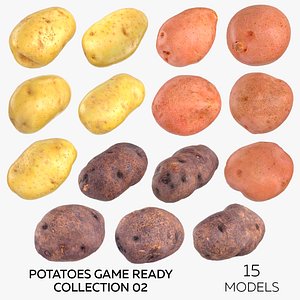 3D Potatoes Game Ready Collection 02 - 15 models
