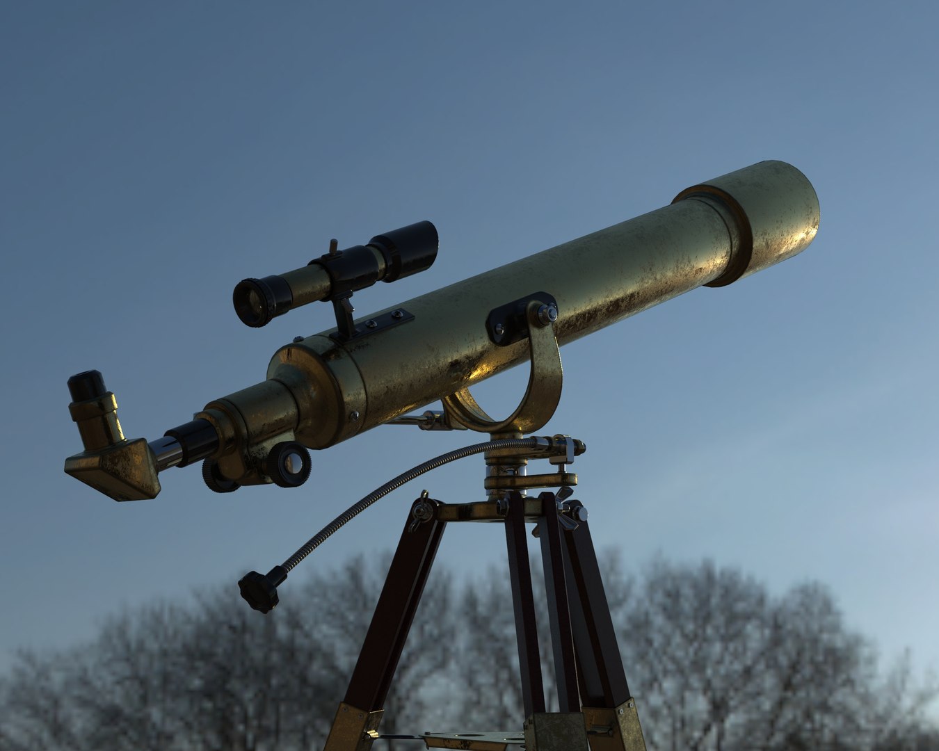 3D Model Decoration Telescope - TurboSquid 1984829