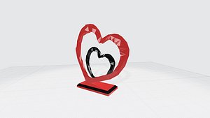 hearts for valentines day 3D model