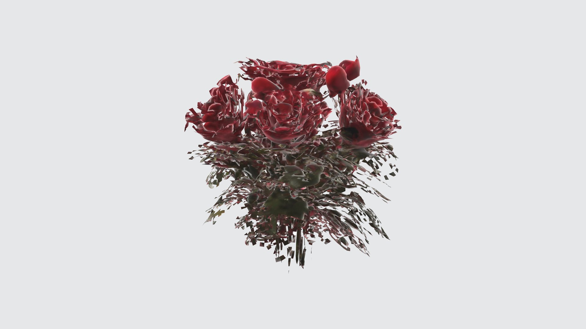 3D Red Rose Flowers Model - TurboSquid 2281624