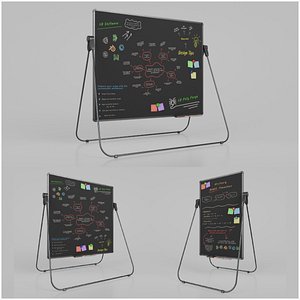 Professional U Stand Blackboard Trio - Customizable Writing Board Set