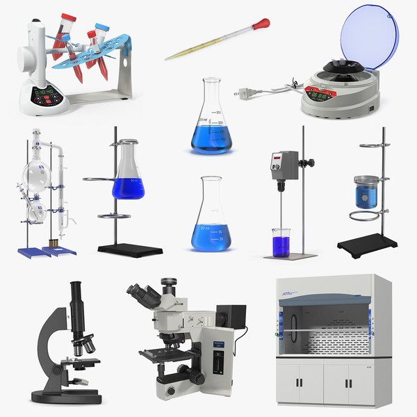 lab equipment 4 3D model