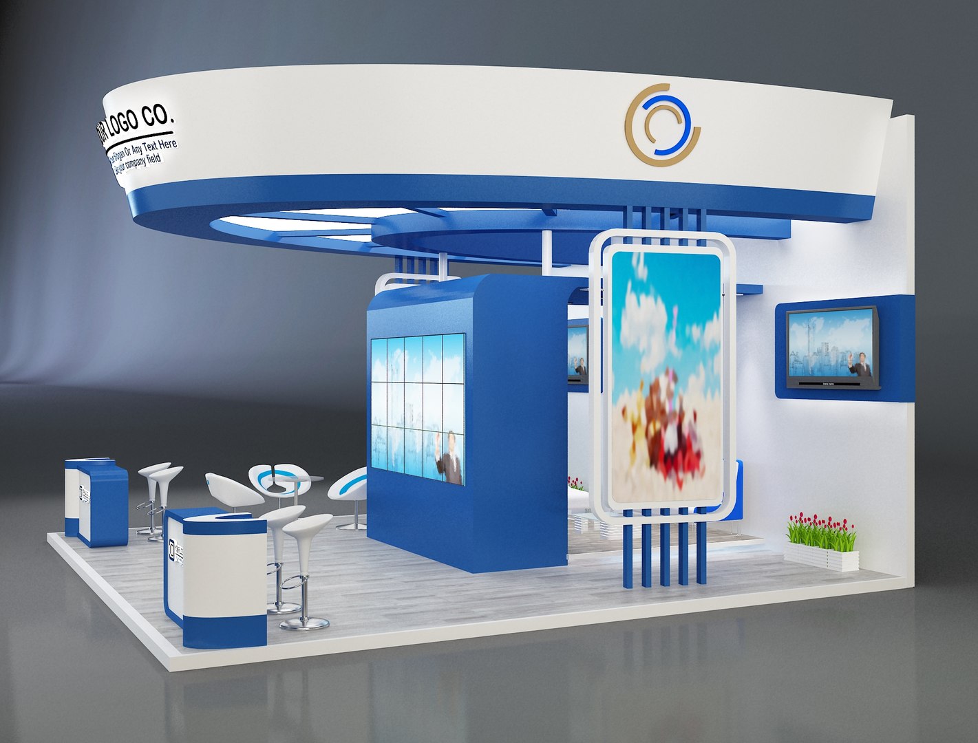 Booth Exhibition Stand a644 model https://p.turbosquid.com/ts-thumb/vP/XjlIoY/81/4/jpg/1670301512/1920x1080/fit_q87/d8bd77b3d9825e0127e0ffe22e286cce83ff281a/4.jpg
