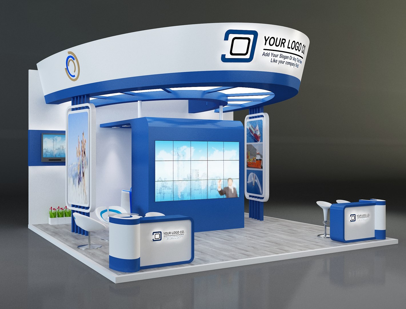 Booth Exhibition Stand A644 Model - Turbosquid 1997272