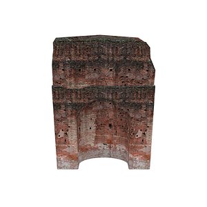 Ruined Arched Wall 01