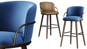 ArvenBarstool 3D model