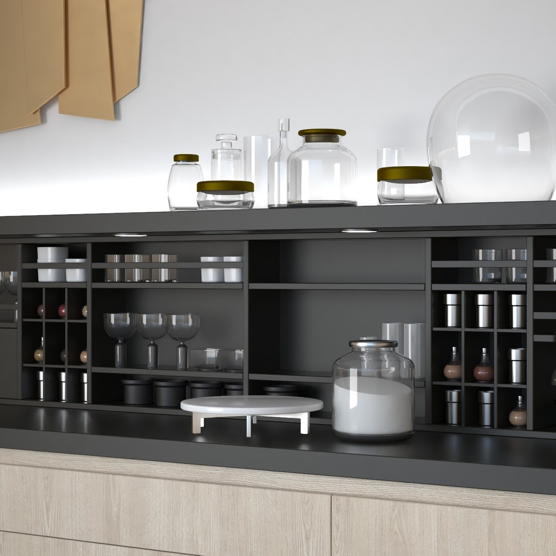 Kitchen Varena Poliform 3D Model TurboSquid 1217961   Preview5 