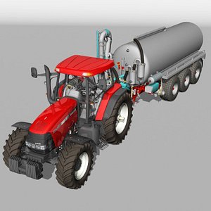 tractor tanker null 3d model