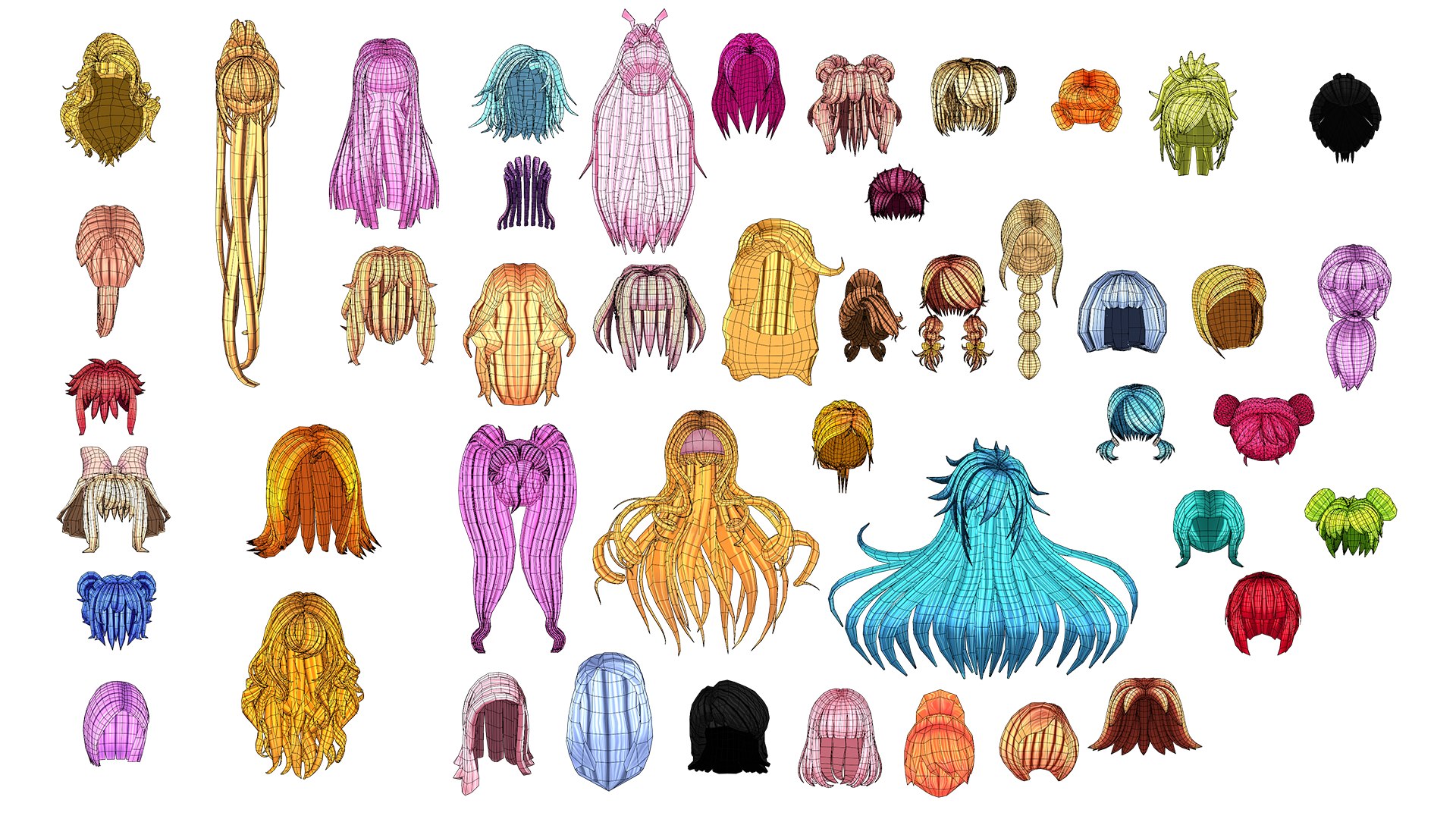 46 Stylized Anime Female Hairstyles Pack 3D model https://p.turbosquid.com/ts-thumb/vP/lOpVYd/eX/professionalanimehairpack/png/1791865153/1920x1080/fit_q87/be014302b6d5b0a80908c12e7272cd5013a9230b/professionalanimehairpack.jpg