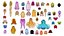 46 Stylized Anime Female Hairstyles Pack