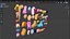 46 Stylized Anime Female Hairstyles Pack