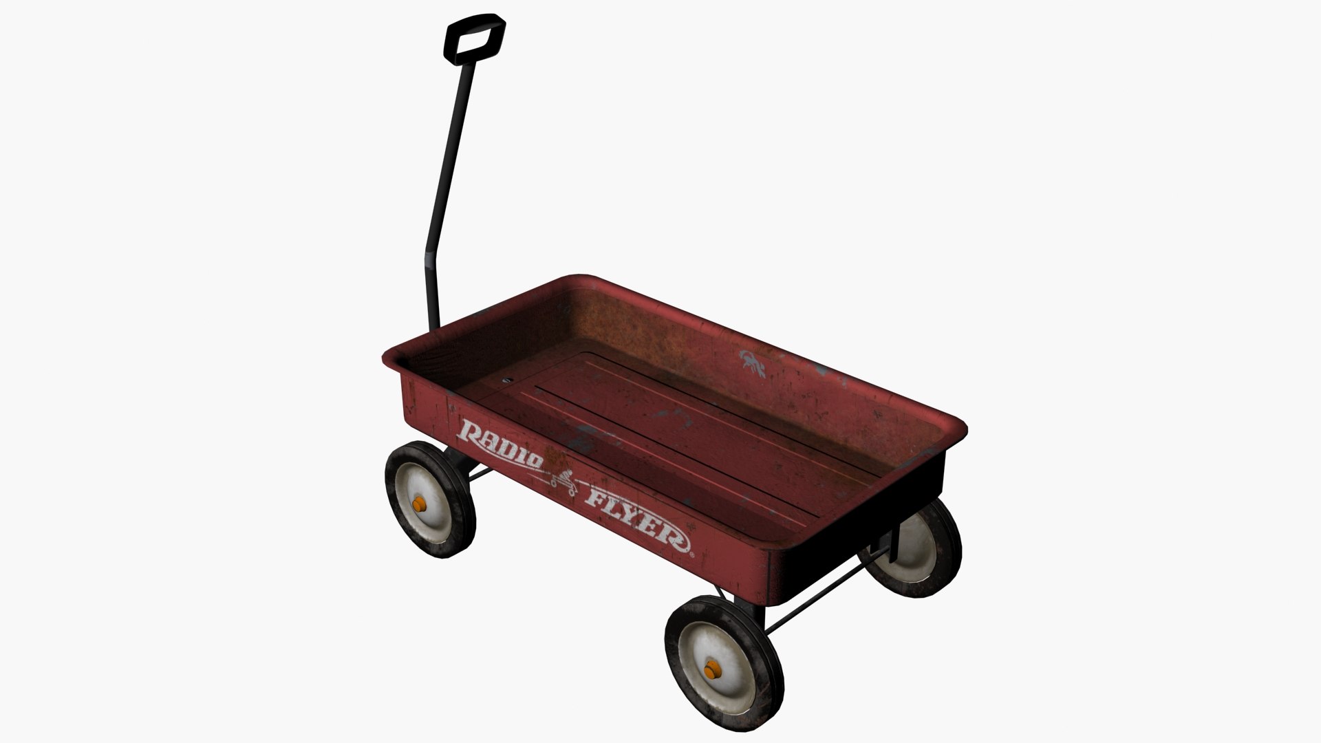 Little Red Wagon 3D model - TurboSquid 2136467