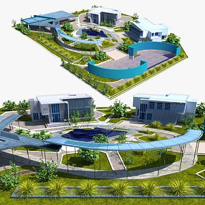 Sculpted Serenity Contemporary Park Design