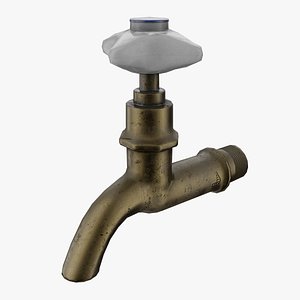 3D model old soviet faucet