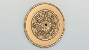 3D Round rosette 051