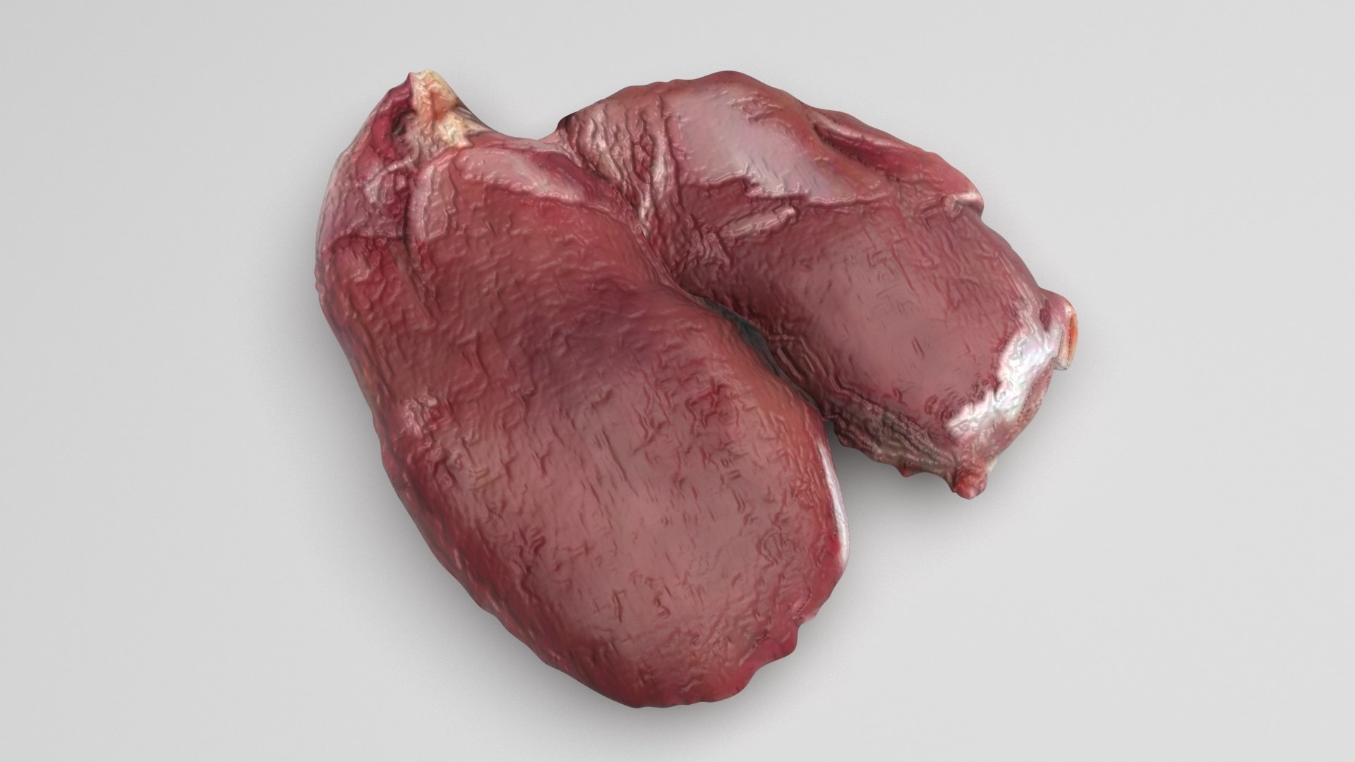 3D Chicken Liver model https://p.turbosquid.com/ts-thumb/vP/t6wzrf/IV/chickenliver5/jpg/1719776041/1920x1080/fit_q87/7340789c1329452c358b8ae2a94ccbd53beca086/chickenliver5.jpg