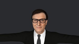 3D Bill Gates  Hyper Realistic Full Body Fully Rigged 3D Character