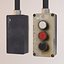 button panel pressed 3d model
