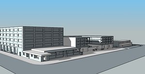 block streets 3d model