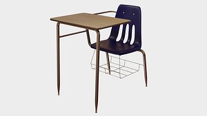 School Desk 3D model