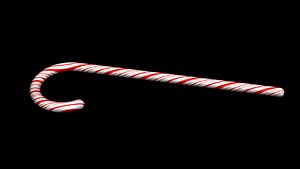 Christmas Candy Cane LowPoly