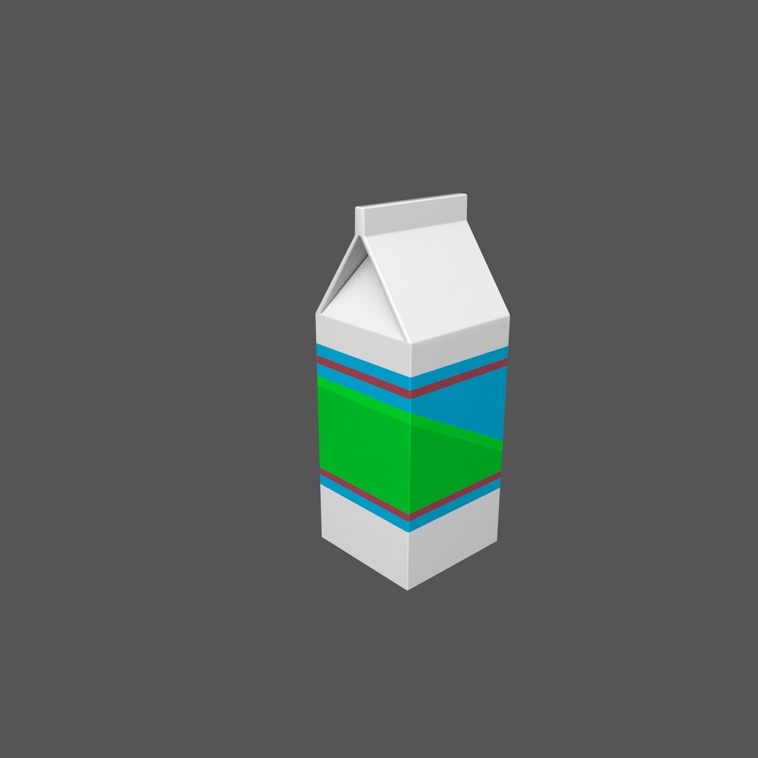 Lowpoly Milk Carton Model - TurboSquid 2002615