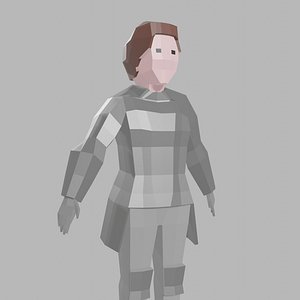 3D model Low Poly Knight Rigged 1