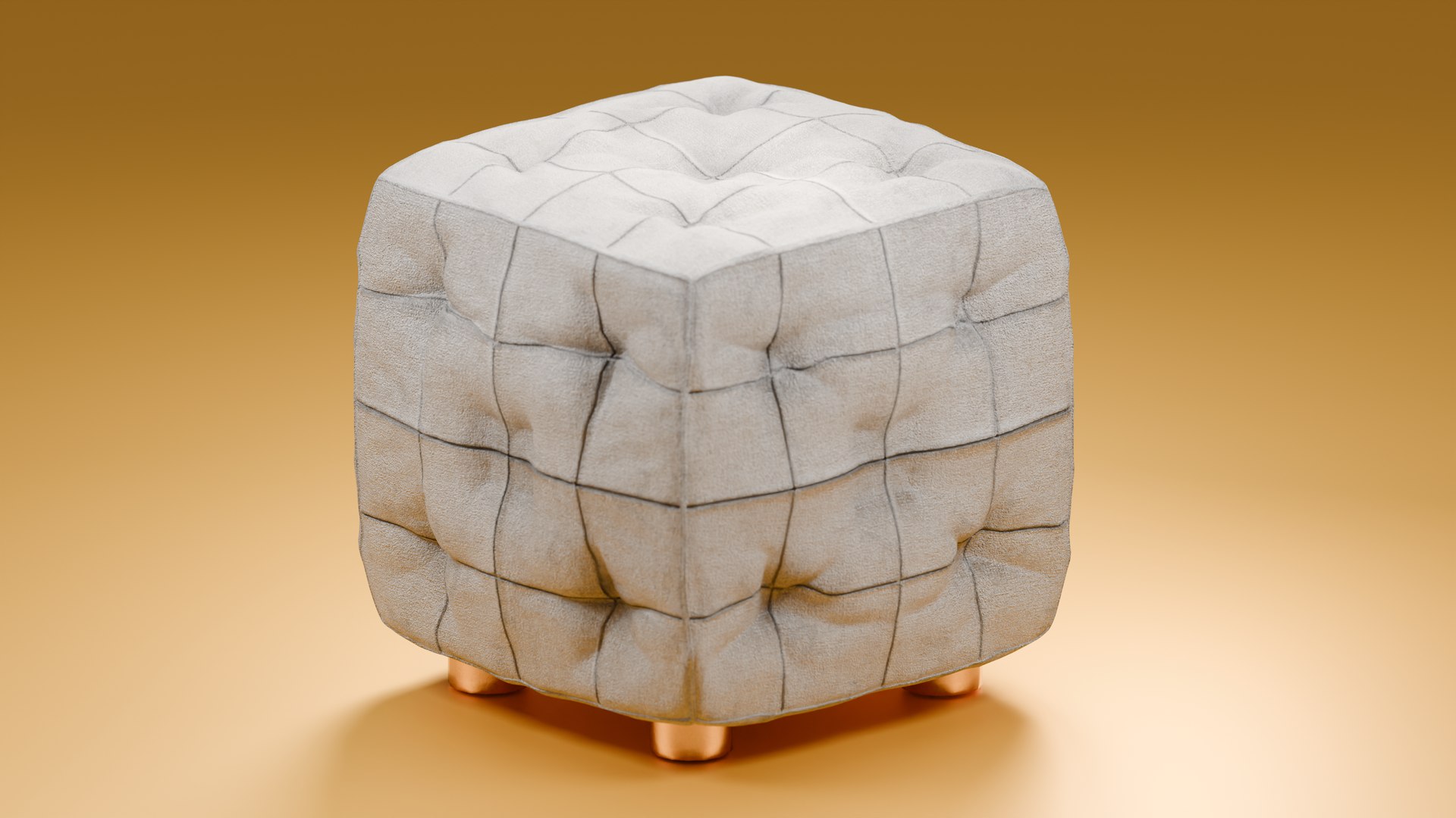 Padded Stool 3D Model Photo Inspiration