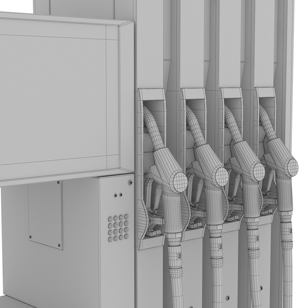 Gas Station Dispenser 3D Model TurboSquid 2006971