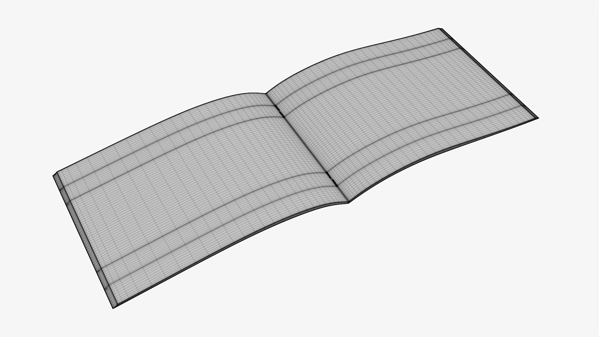 Brochure guide book 05 open 3D model - TurboSquid 1779720