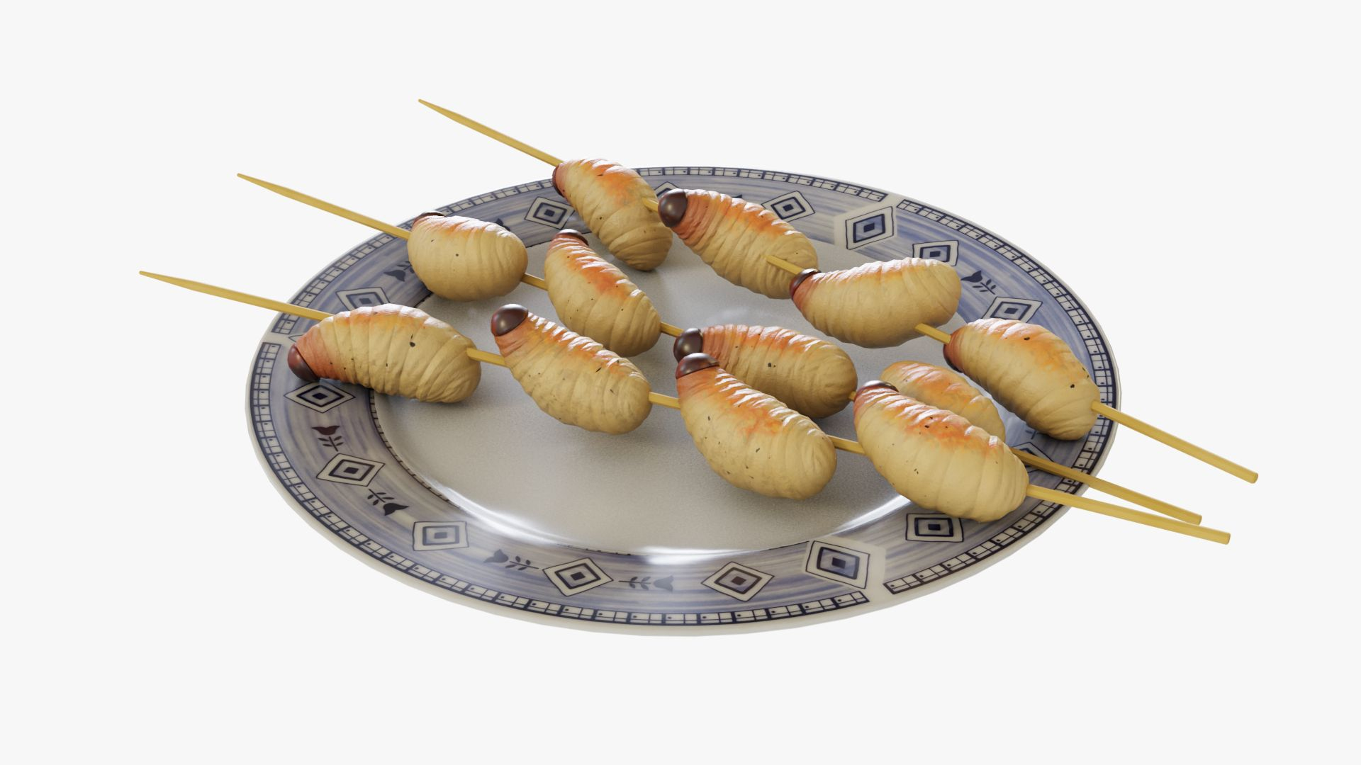 3D Sago grubs model https://p.turbosquid.com/ts-thumb/vQ/BpEYig/7H/turntable/jpg/1764446835/1920x1080/turn_fit_q99/4f5fdf8fe46900753fc476bf7c6a8c99d7d0ee59/turntable-1.jpg
