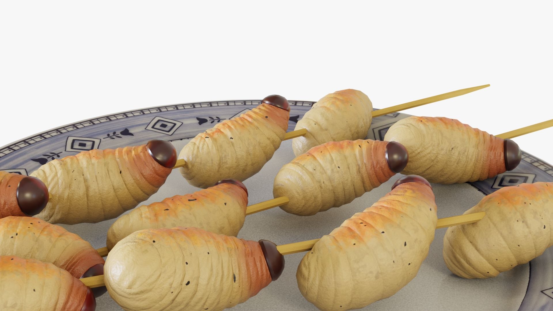 3D Sago grubs model https://p.turbosquid.com/ts-thumb/vQ/BpEYig/Bs/0011/jpg/1764446954/1920x1080/fit_q87/27fb328f4aefcf9b6b5cdc1e21891fb5302e8b1c/0011.jpg